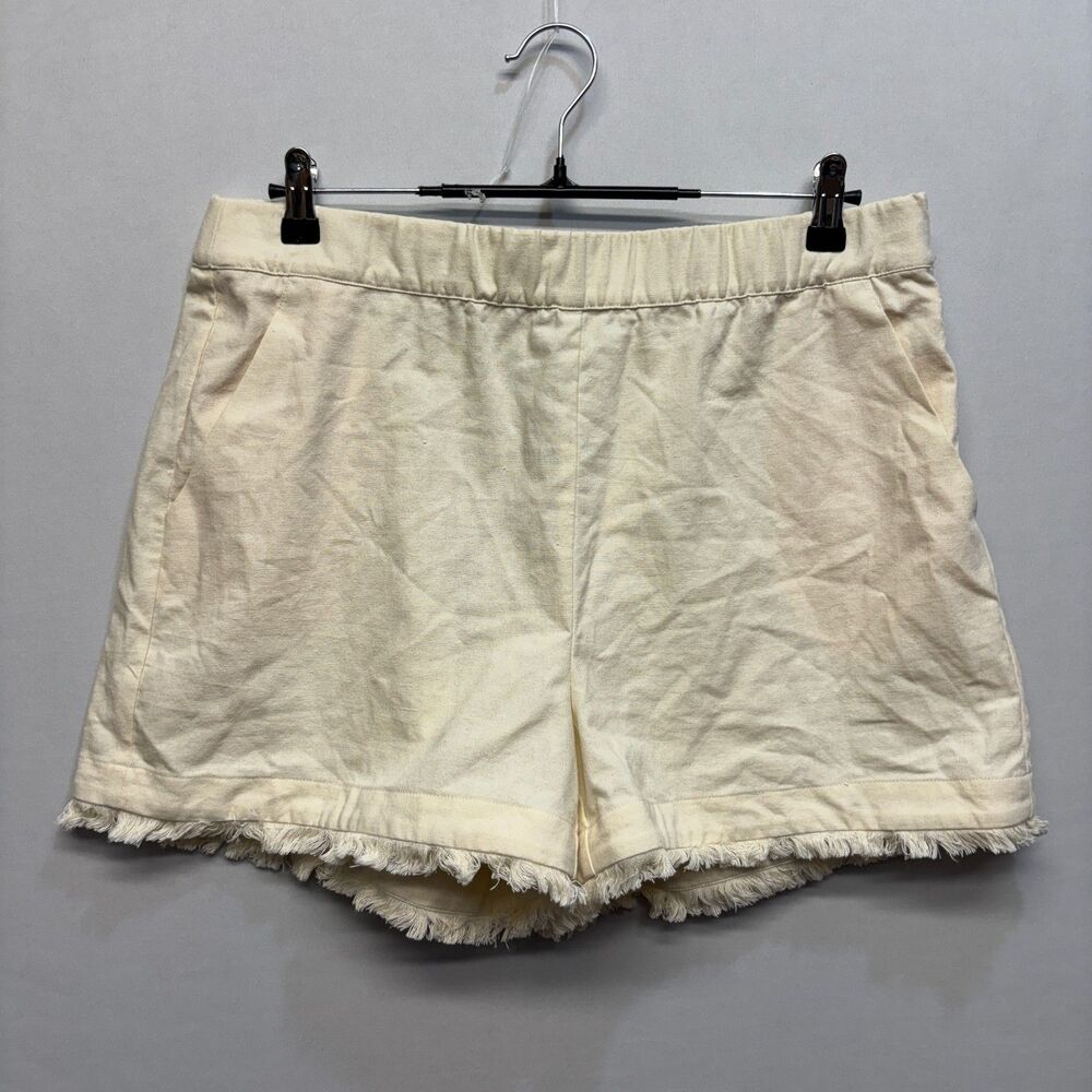 NWT Tuckernuck Women Frayed Hem Shorts Size XL X-Large Linen Blend C123 -6